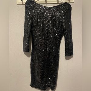 Sequin size M black backless Tobi dress worn once.